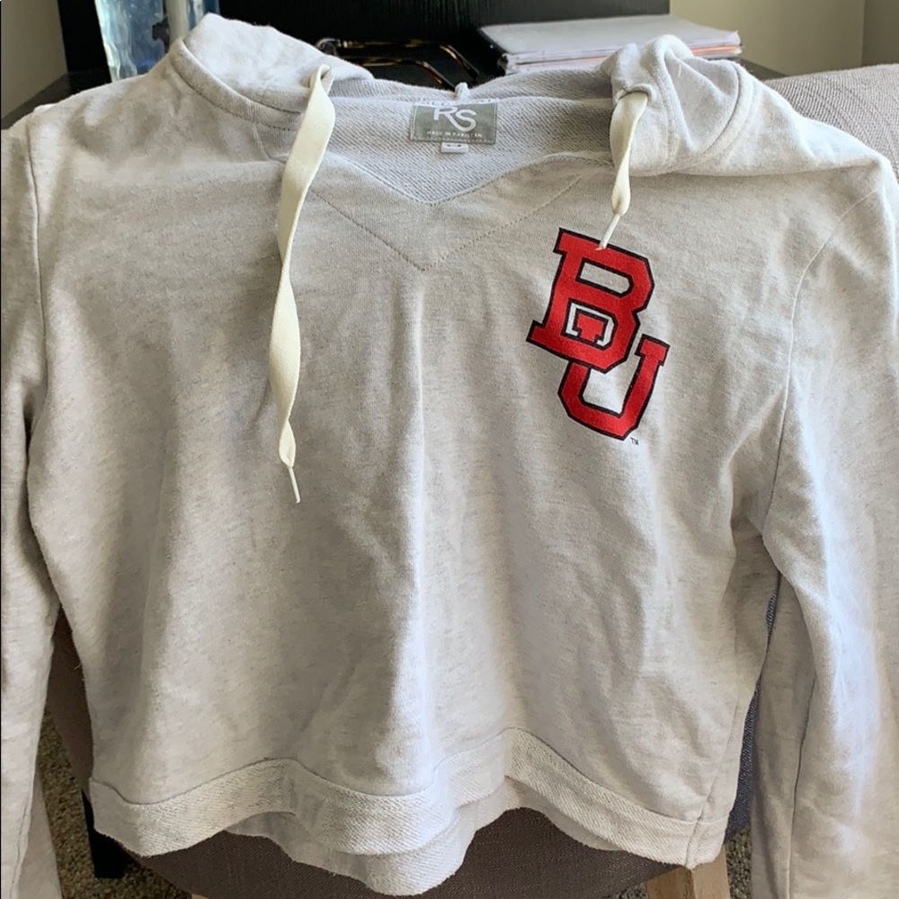 Brand new Boston university crop hoodie